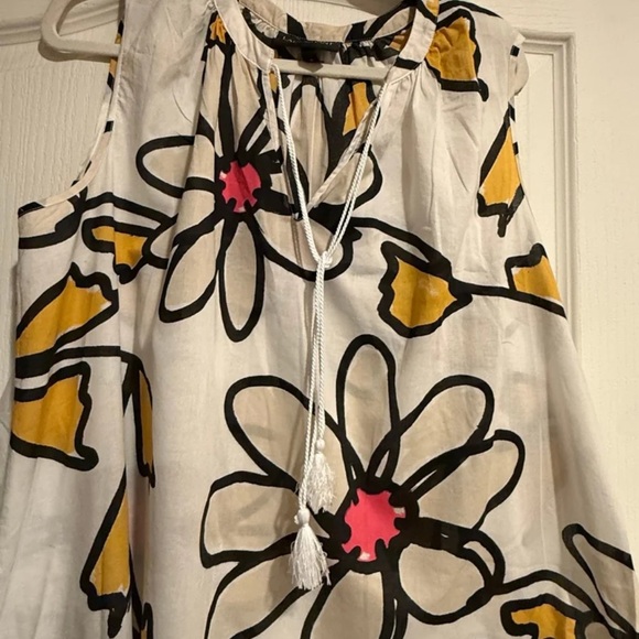 Lane Bryant White and Yellow Floral Blouse - Picture 6 of 7